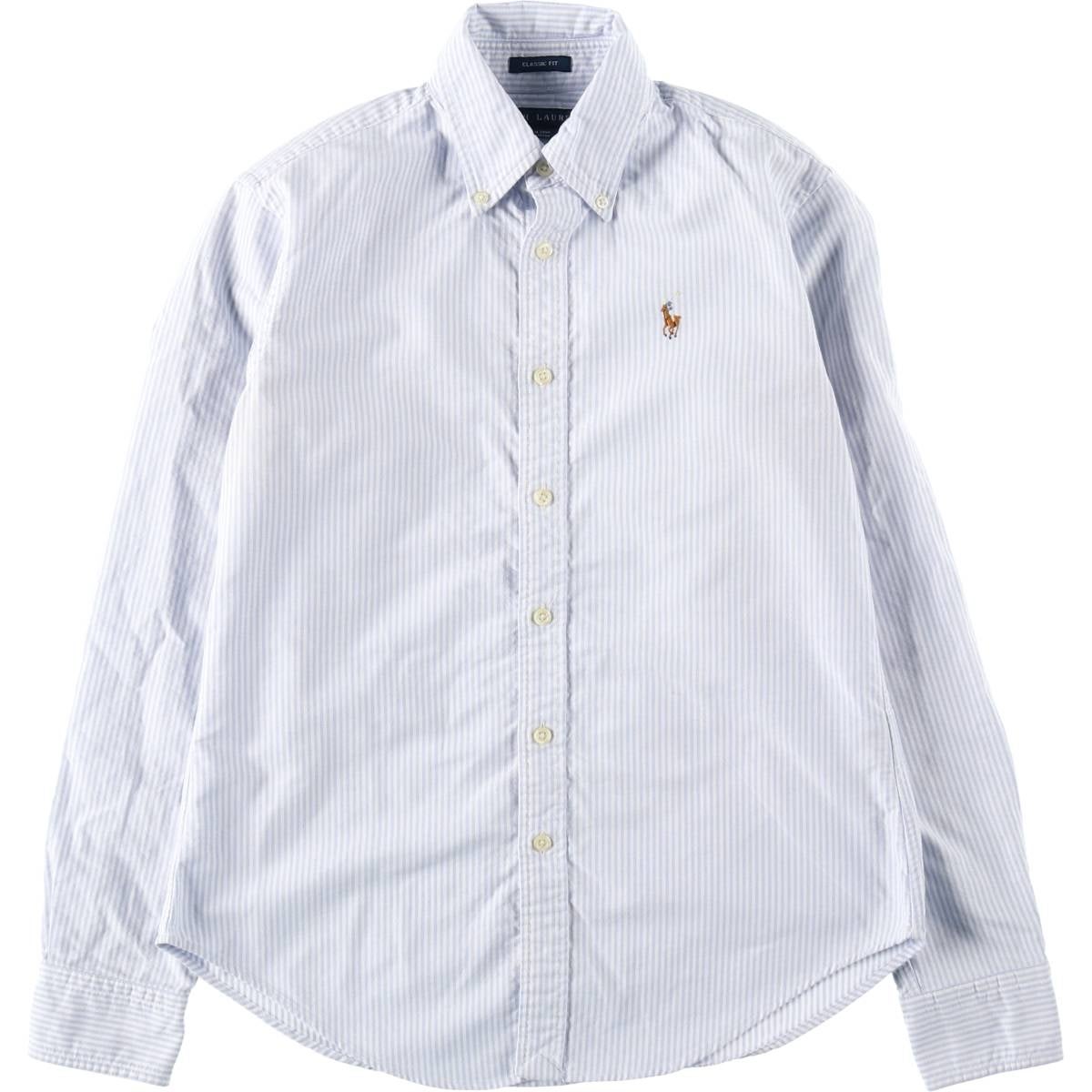 古着 ラルフローレン Ralph Lauren SLIM FIT スリムフィット 長袖 ボタンダウンストライプシャツ レディースS相当/eaa631836 古着 ラルフローレン Ralph Lauren SLIM FIT スリムフィット 長袖
