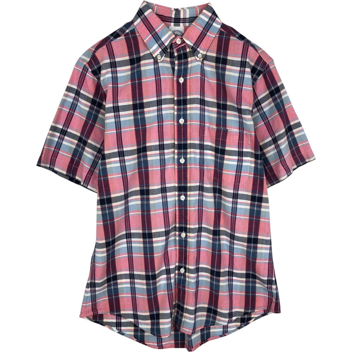 K*Z様 60s〜70s Brooks Brothers ストライプシャツ 古着 ブルックスブラザーズ Brooks Brothers Est.1818 半袖 ボタン