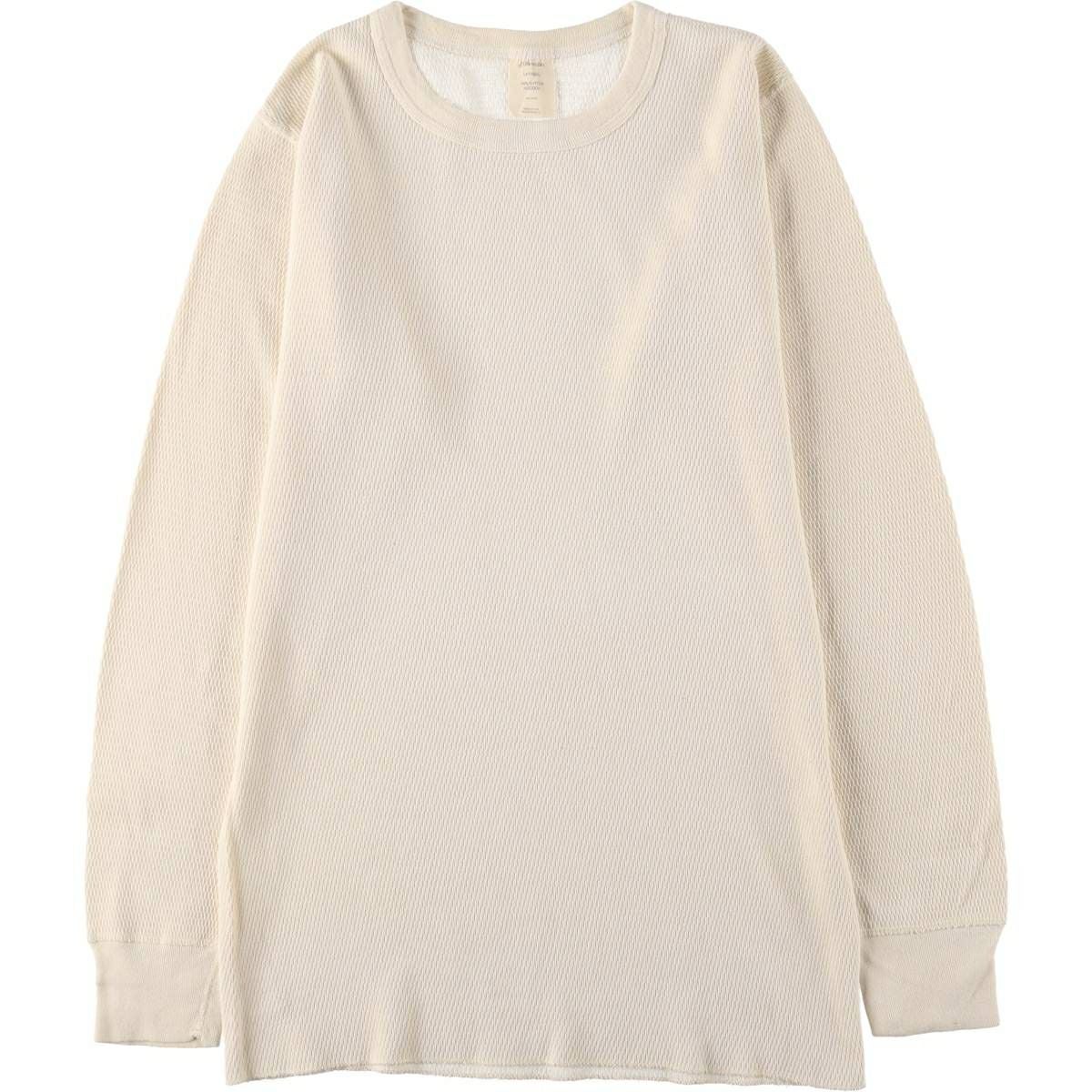 古着 60年代 ウエスト WEST サーマルロンT ハニカム メンズL相当