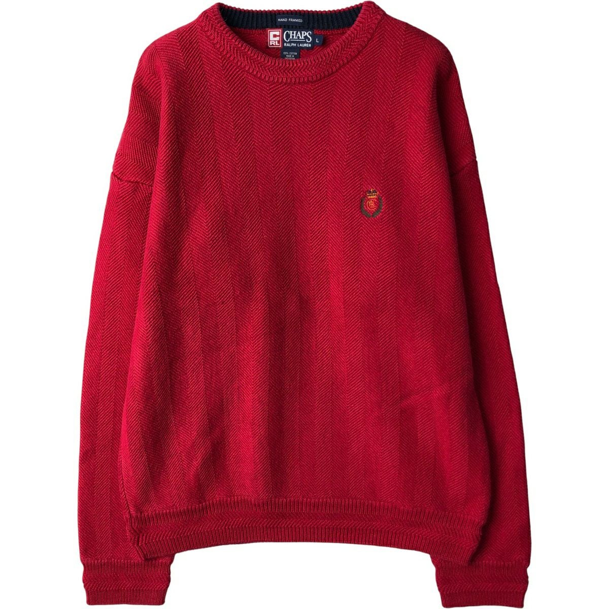 古着 ラルフローレン Ralph Lauren CHAPS チャップス コットンニット