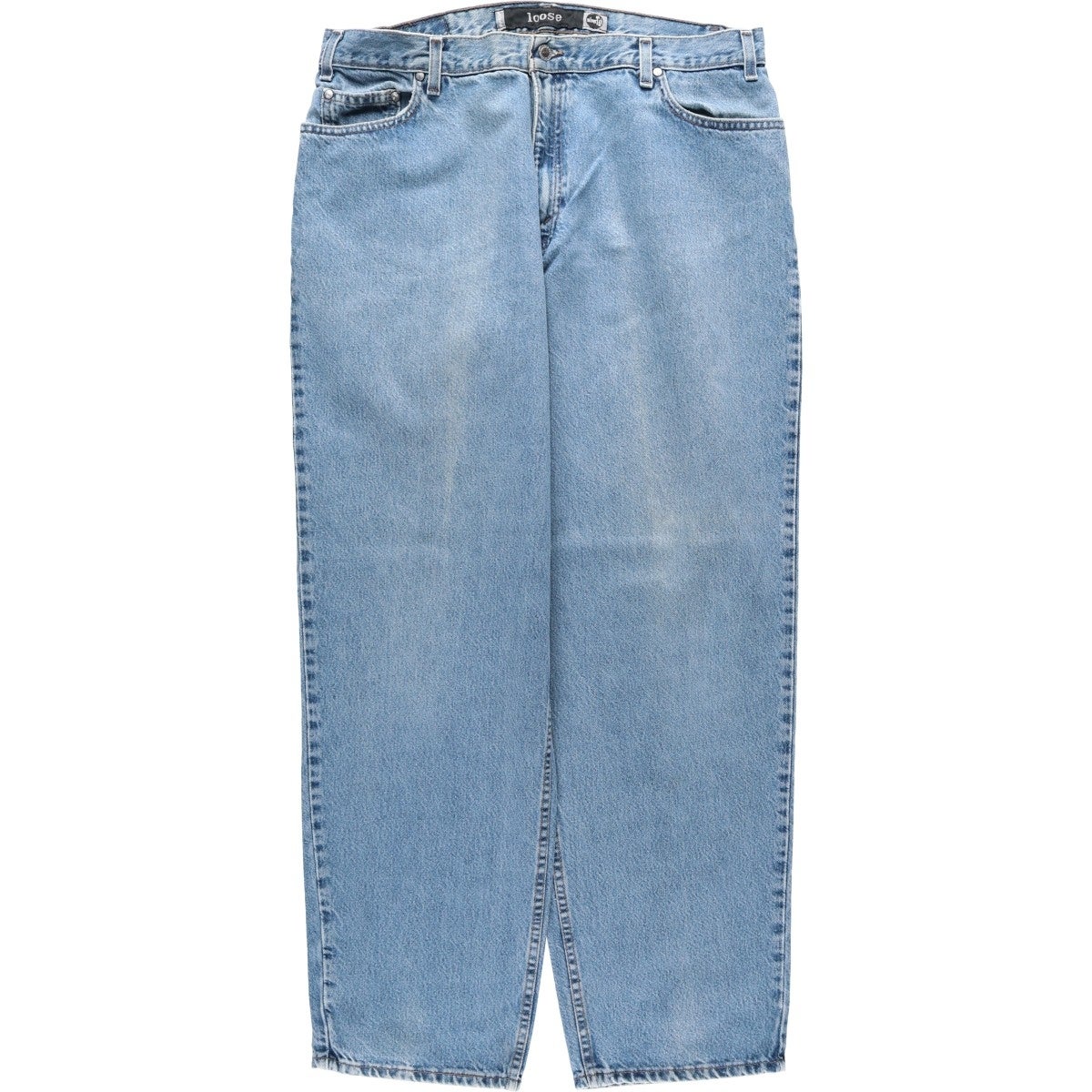 [希少モデル]90s LEVI'S シルバータブ　ワイドデニム　最安値　フェード 古着 90年代 リーバイス Levis SILVER TAB シルバータブ LOOSE WIDE