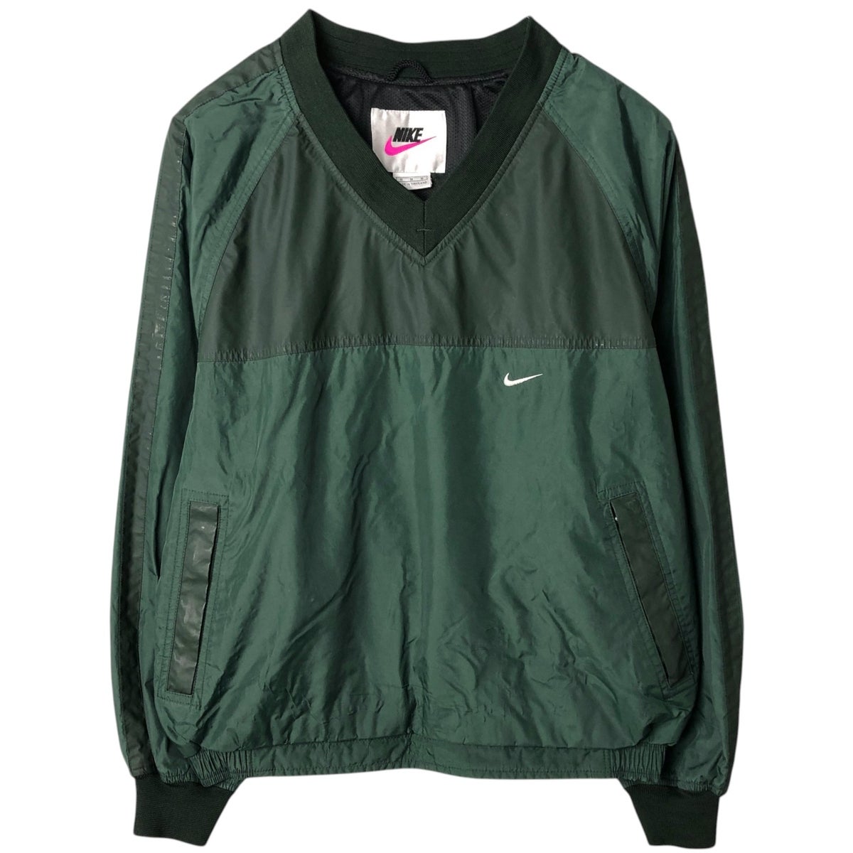 古着 90年代 ナイキ NIKE Vネック ナイロンプルオーバー メンズXL相当