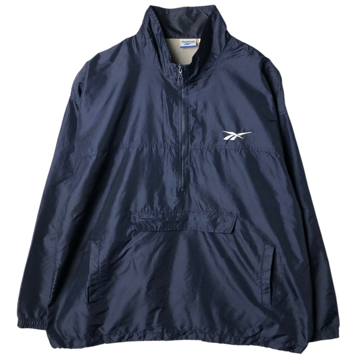 古着 ～00年代 リーボック Reebok 鹿の子 ハーフジップスウェット