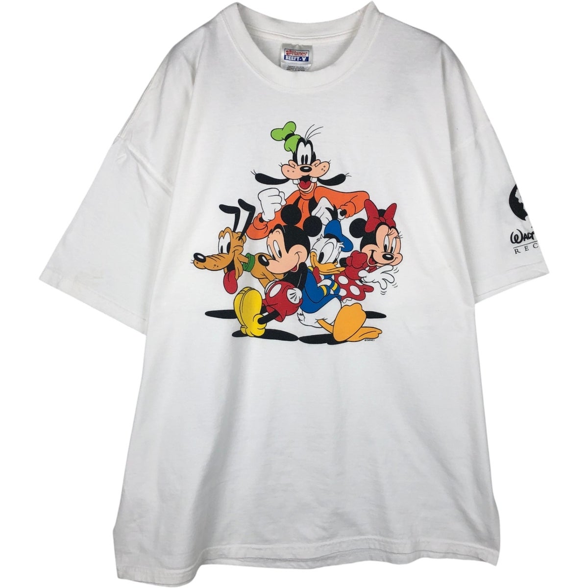 ♣ミッキー (Disney) ヘインズ／HANES BEEFY-T 古着Tシャツ 古着 ヘインズ Hanes BEEFY-T MICKEY MOUSE ミッキーマウス