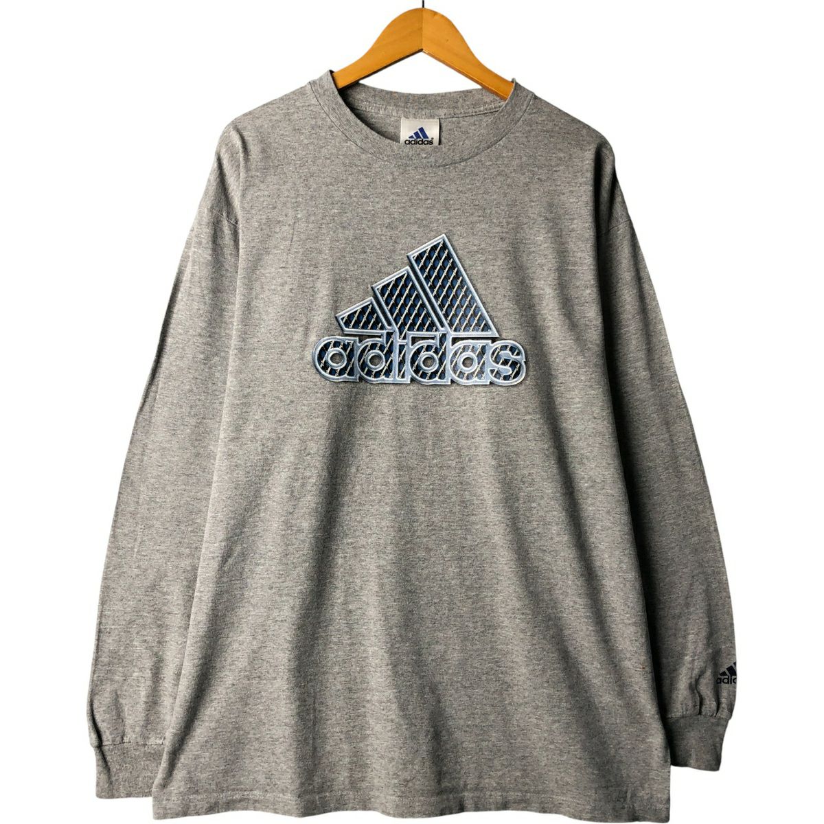 【激レア】90s アディダスオリジナルス　ロンT ゲームシャツ　USA製 古着 90年代 アディダス adidas ロングTシャツ ロンT USA製 メンズXL