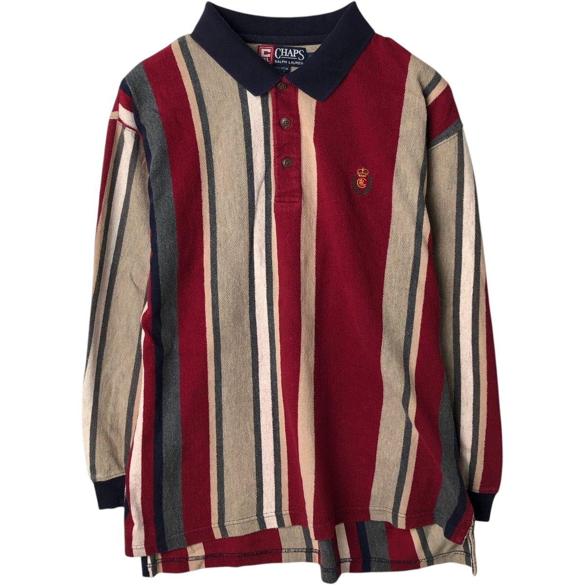 古着 ラルフローレン Ralph Lauren CHAPS チャップス マルチストライプ