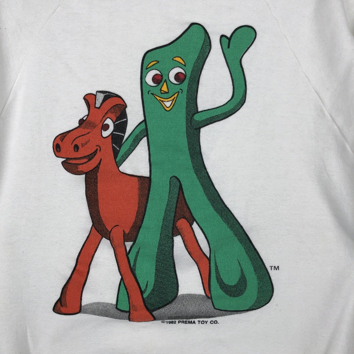古着 80年代 MARM FARONT GUMBY and POKEY ガンビー アンド ポーキー キャラクタースウェットシャツ トレーナー メンズXL相当 ヴィンテージ/eaa629798 古着 80年代 MARM FARONT GUMBY and POKEY ガンビー アンド ポーキー