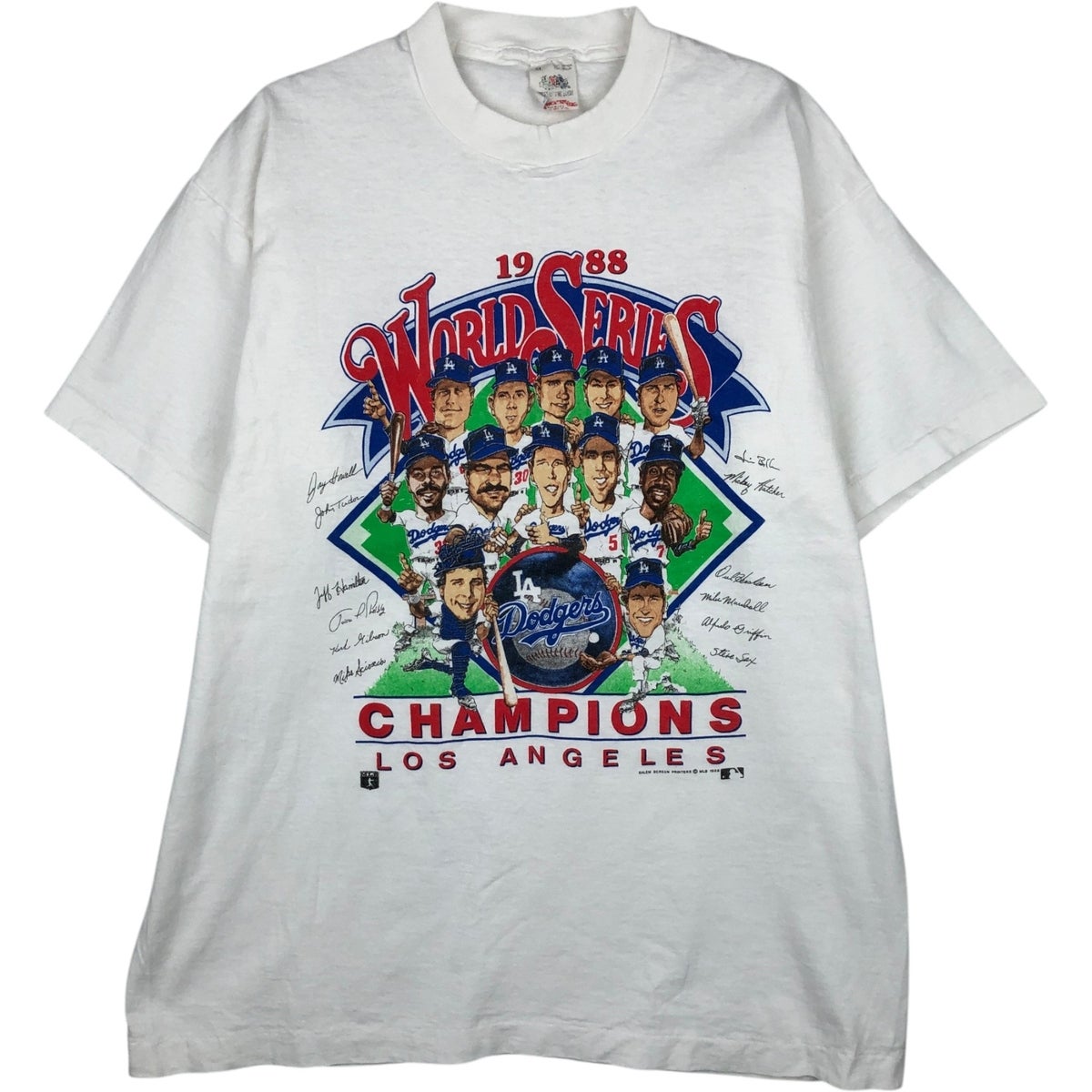 古着 90年代 フルーツオブザルーム FRUIT OF THE LOOM MLB LOS ANGELES