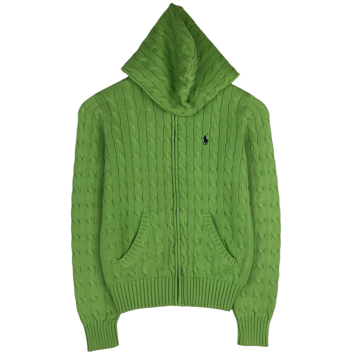 古着 LAUREN RALPH LAUREN ハンドニット ジップパーカー 古着 ラルフローレン Ralph Lauren RALPH LAUREN SPORT ケーブル編み