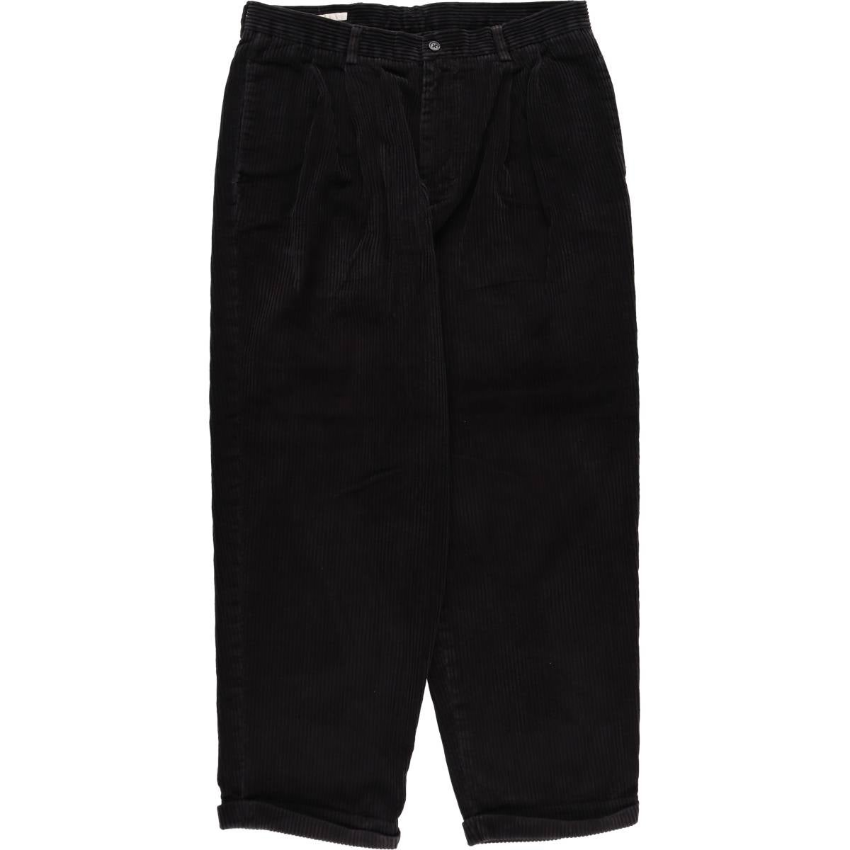 33×30 90s PERRY ELLIS ツータック コーデュロイスラックス 古着 ペリーエリス PERRY ELLIS PORTFOLIO ツータック スラックス