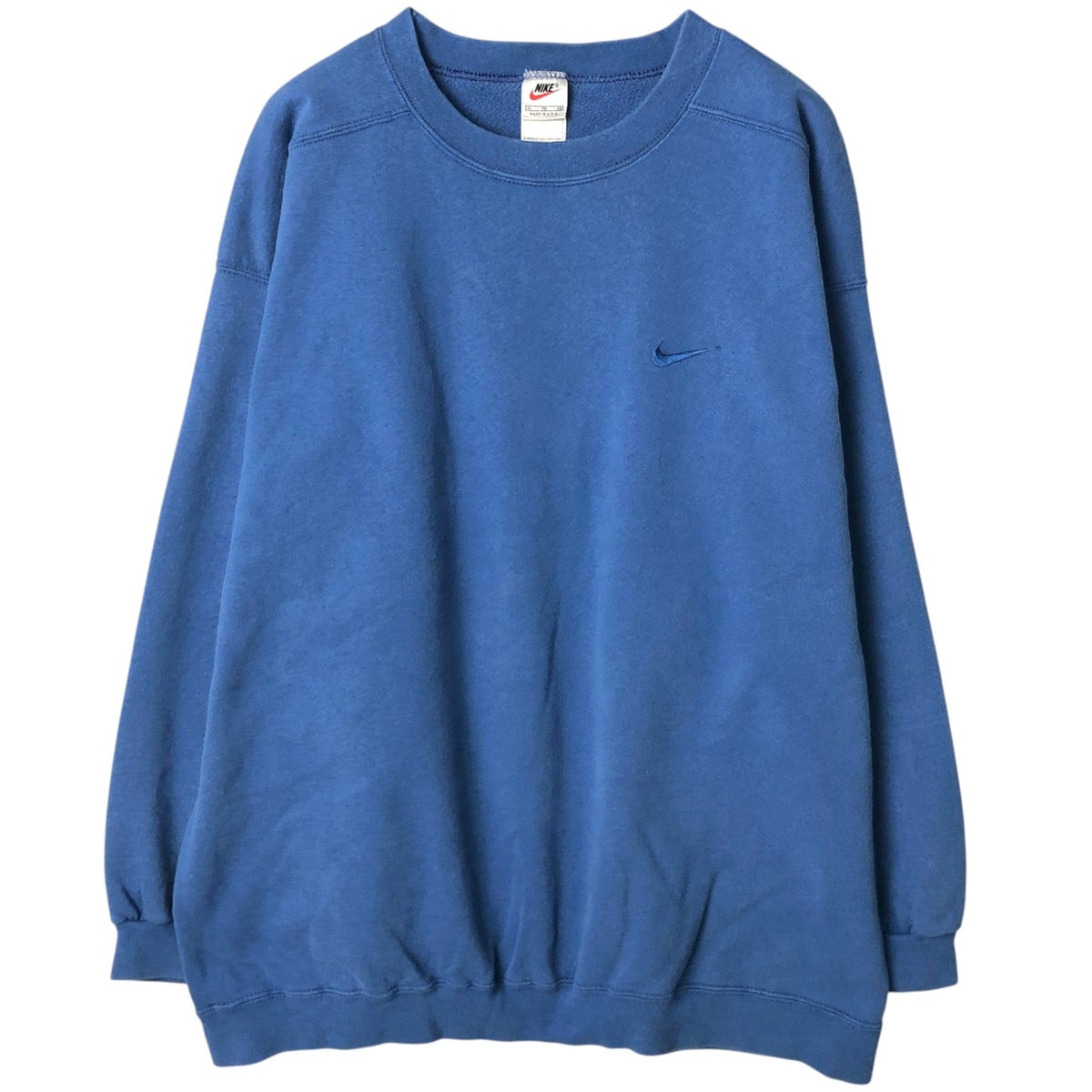 古着 90年代 ナイキ NIKE ワンポイントロゴスウェットシャツ