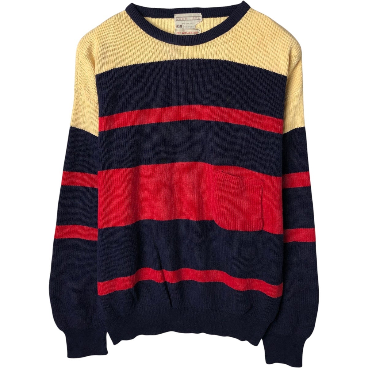 古着 80年代 THE FOX COLLECTION JCPENNY Vネック コットンニット