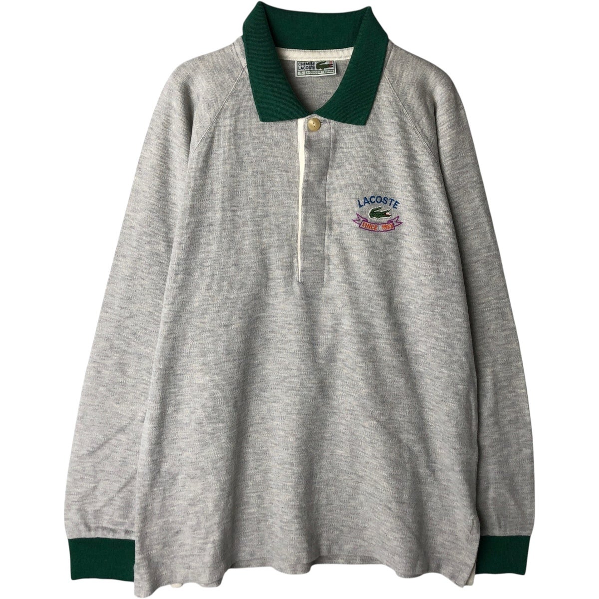 古着 80年代 ラコステ LACOSTE CHEMISE フレンチラコステ 長袖