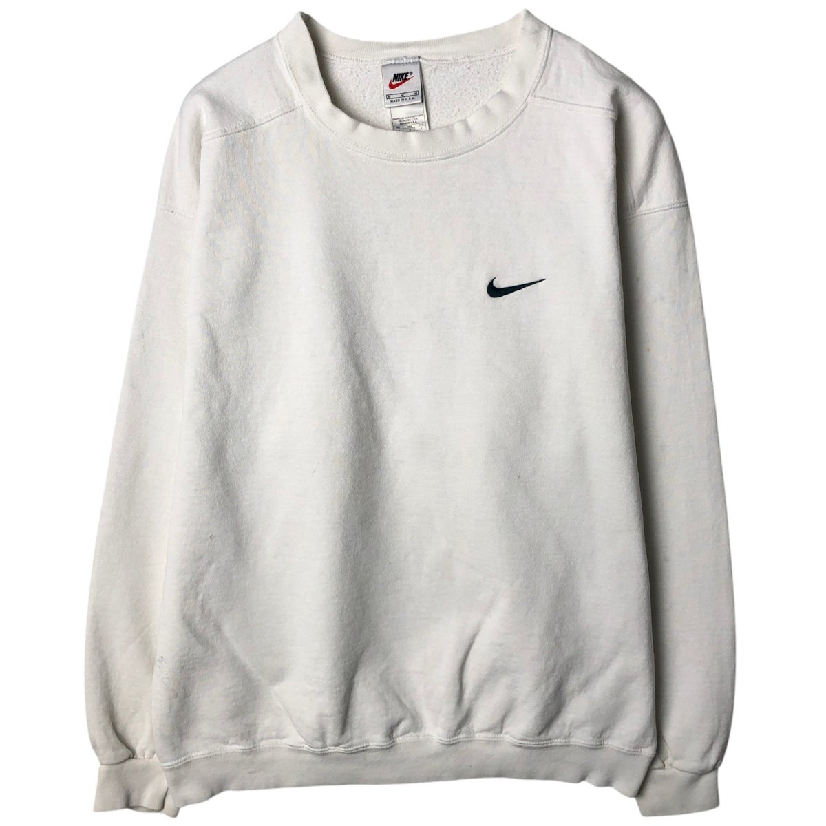 古着 90年代 ナイキ NIKE ワンポイントロゴスウェットシャツ