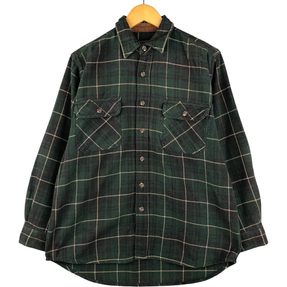 古着 FIELD&STREAM オンブレチェック 長袖 ヘビーネルチェックシャツ
