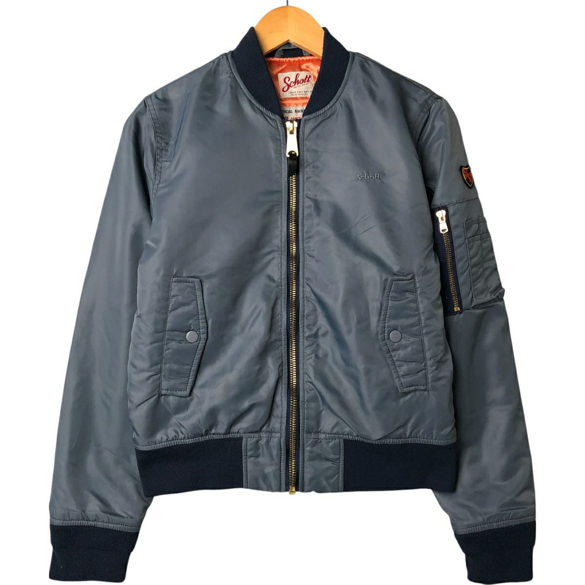 古着 90年代 民間品 ショット SCHOTT AMERICAN COLLEGE MA-1タイプ